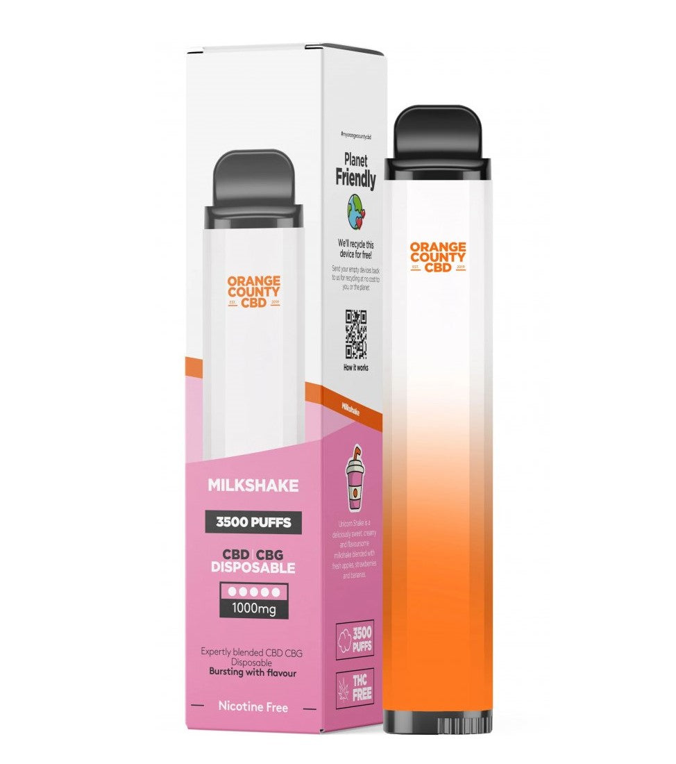 Orange County CBD Vape Pen Energie ICE 3500 Puff, 600 mg CBD, 400 mg CBG, 10 ml