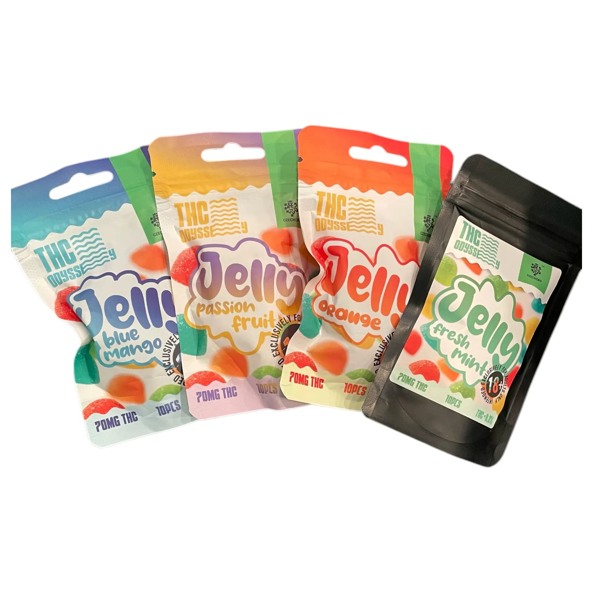 Dekorative Hanf Jellies mit 70 mg Aroma und tropischem Duft