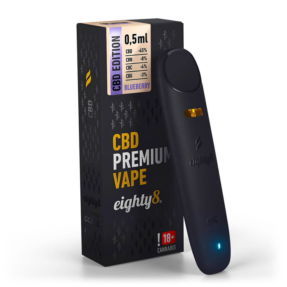 Eighty8 Blueberry 45% CBD Vape 0,5ml