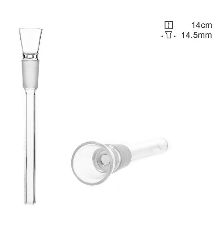 Amsterdam | Glass Chillum- Socket:14.5mm- small hole- L:14cm