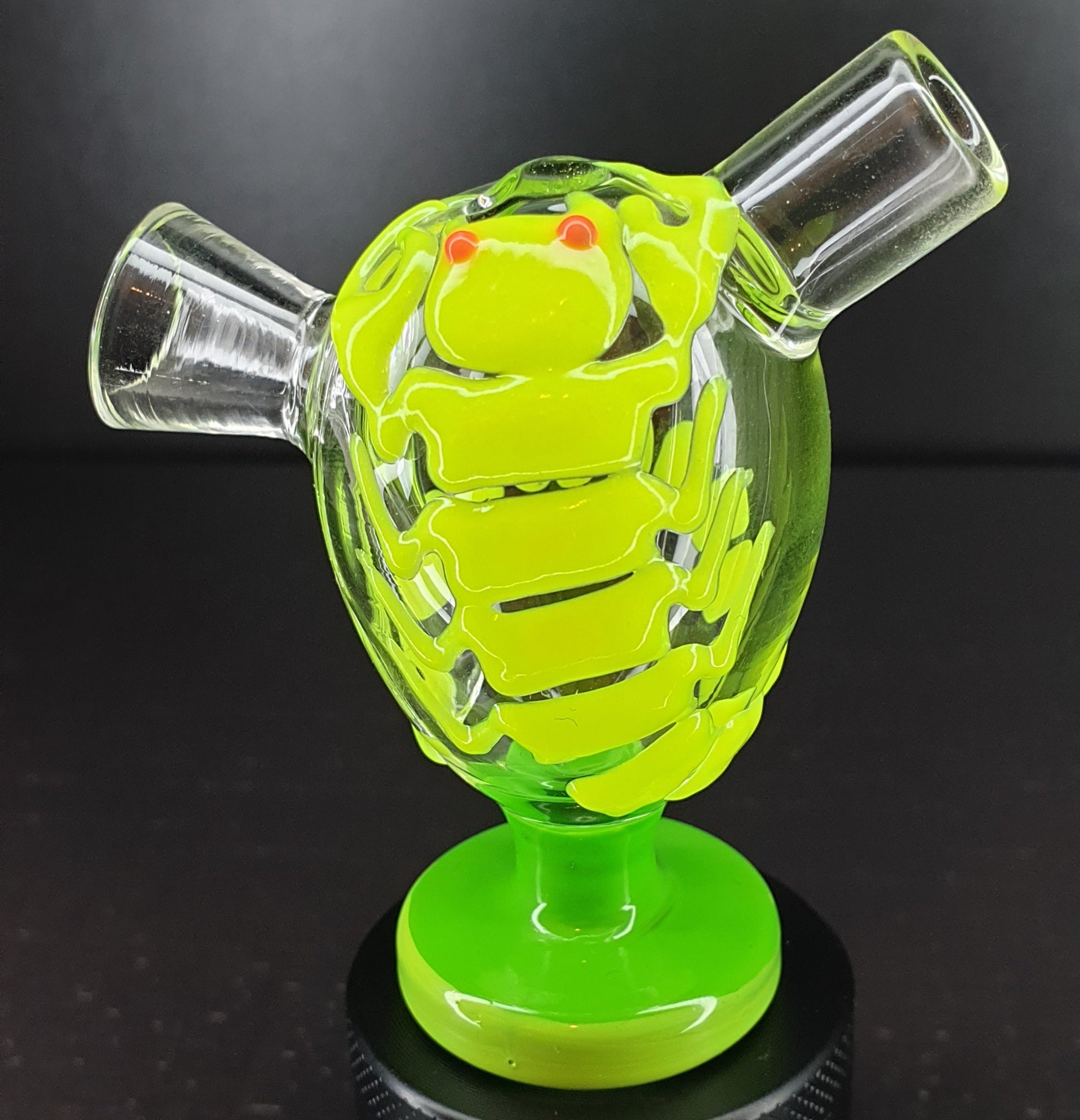 Glow in Dark Scorpion Glass Hand pipe