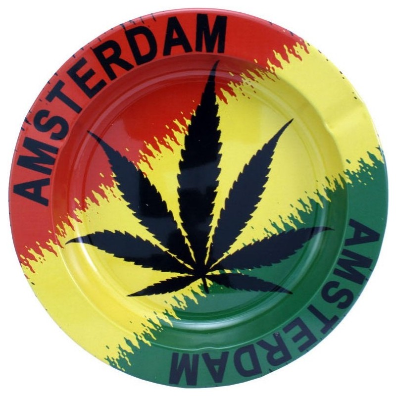 METALLASCHENBECHER - AMSTERDAM LEAF RASTA