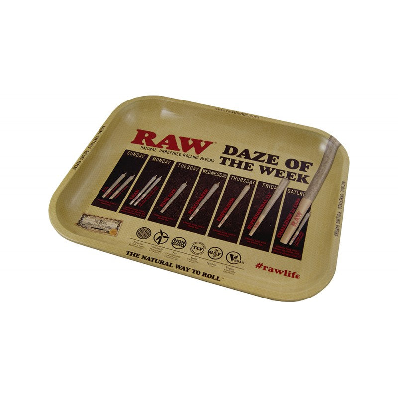 RAW METAL TRAY MEDIUM DAZE OF THE WEEK 27,5X33CM