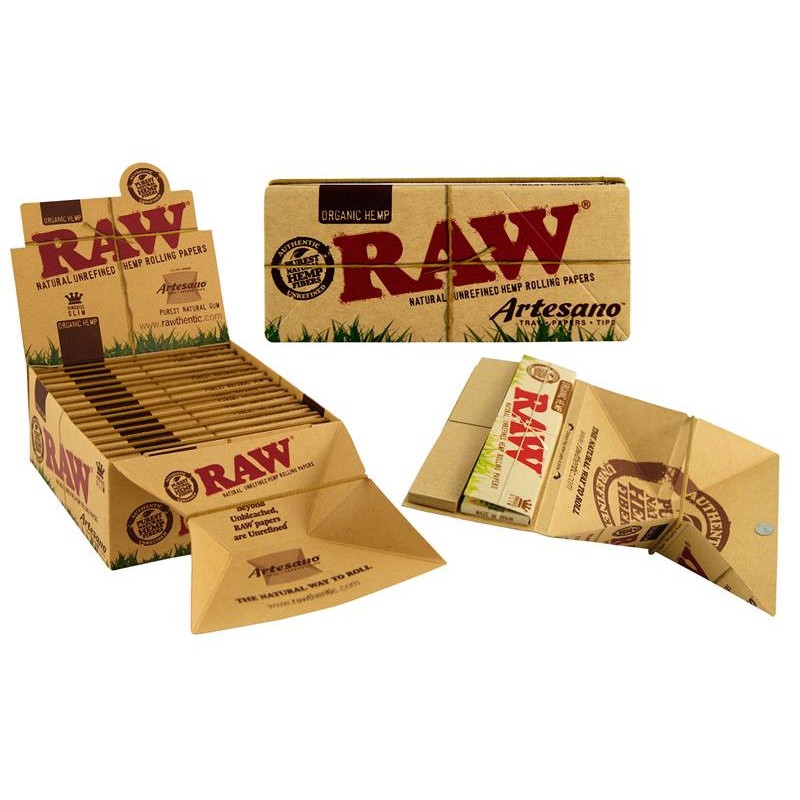 RAW ORGANIC ARTESANO KING SIZE SLIM WITH FILTERTIPS