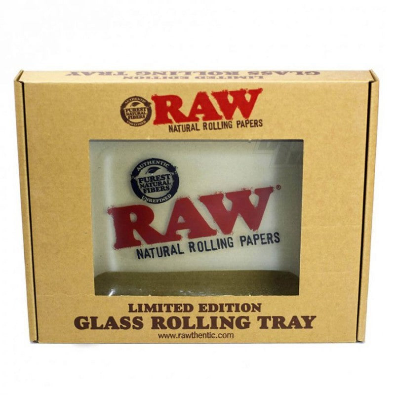 RAW STAR GLASS MINI ROLLING TRAY - 15CM X 10CM