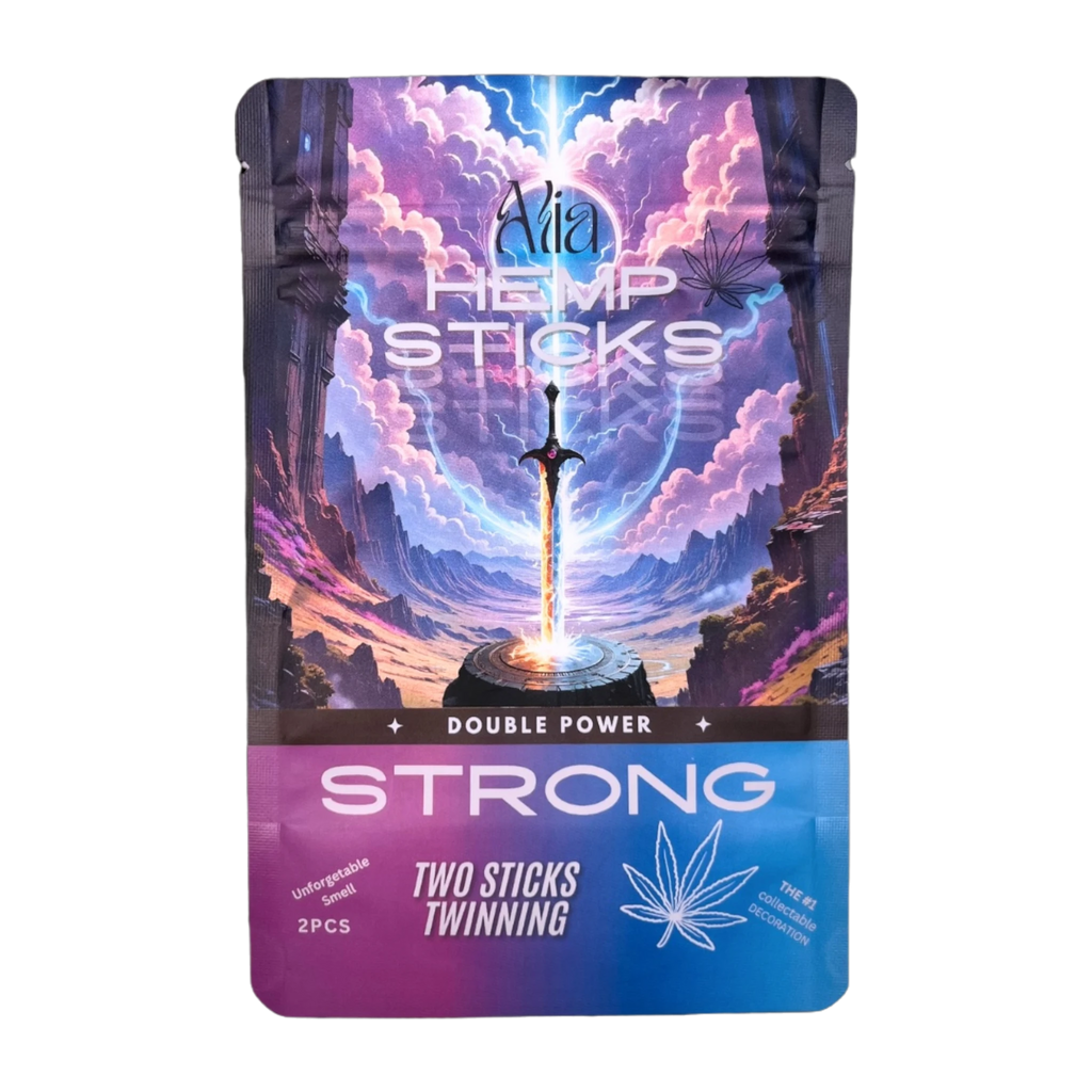 Hanf Mann HEMP Sticks Choco Caramel – dekorative Hanf Bars auf Teller