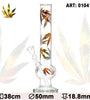 Leaf | Bouncer Multi Leaf Glass Bong - H:38cm - Ø:50mm - Socket:18.8mm