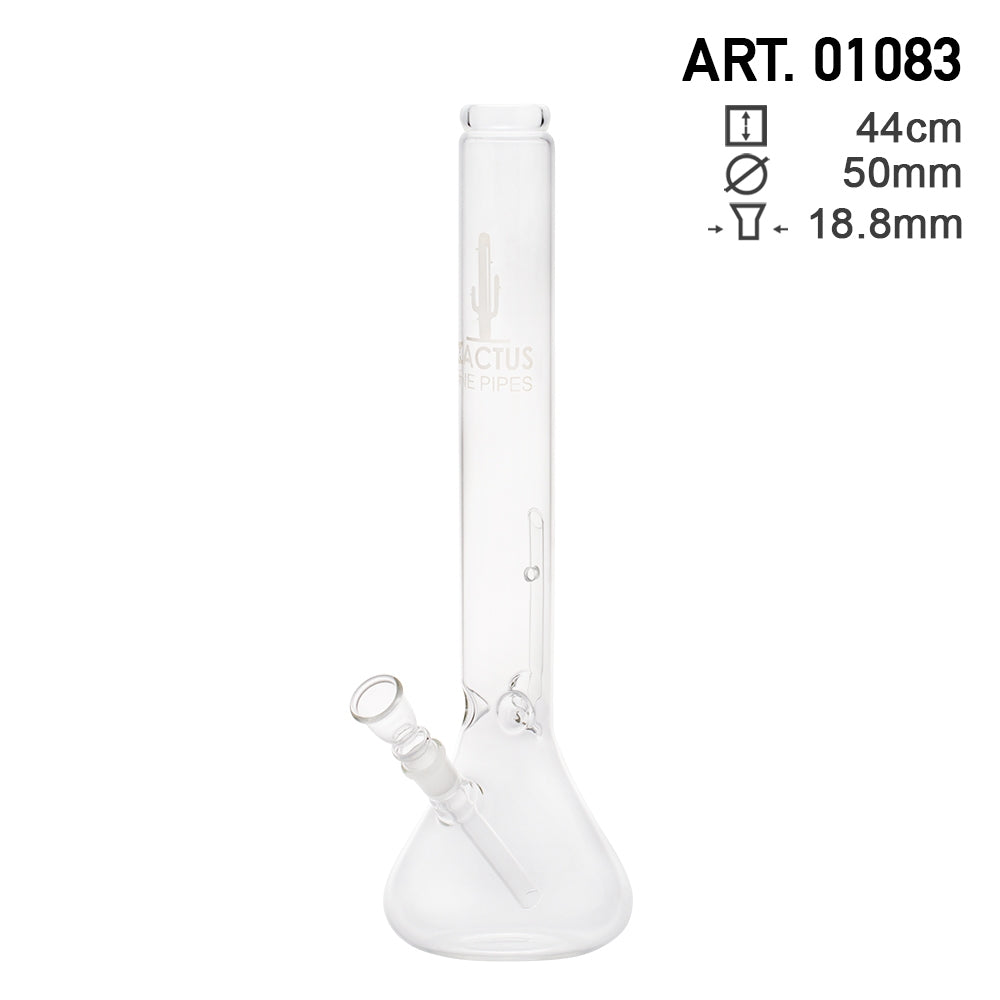 Cactus | Beaker Glass Bong - H:44cm - Ø:50mm- Socket:18.8mm