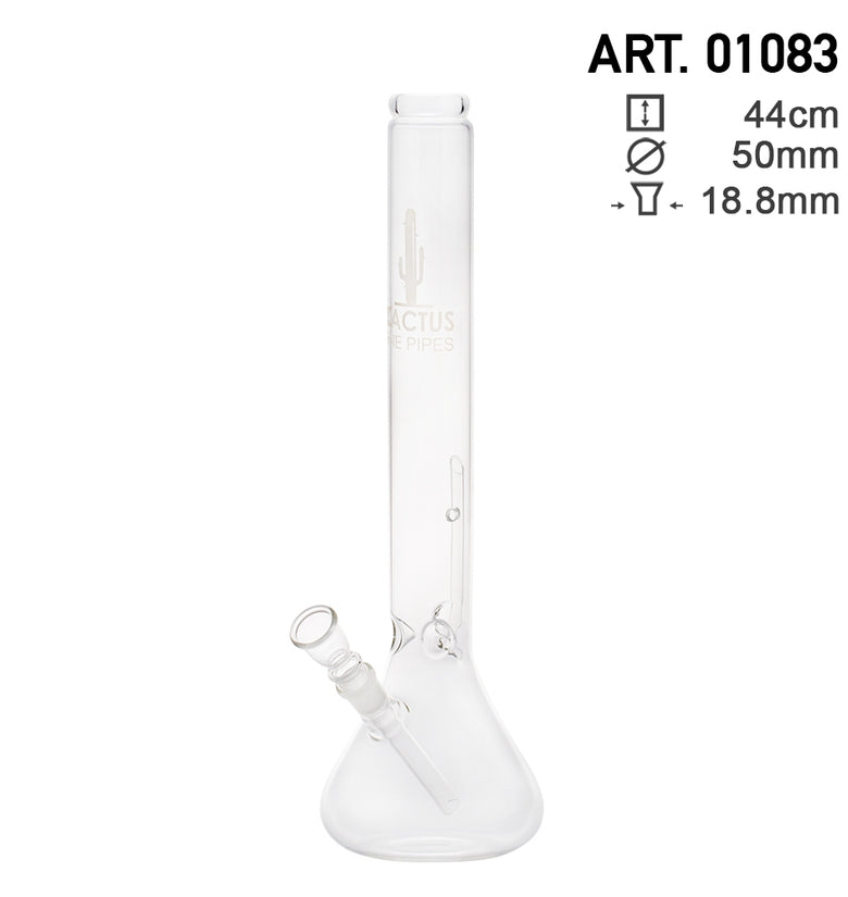 Cactus | Beaker Glass Bong - H:44cm - Ø:50mm- Socket:18.8mm