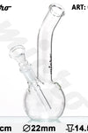 Micro | Bouncer Glass Bong-H:18cm-Ø:22mm-Socket:14.5mm