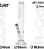 Boost | Cane Glass Bong -H:48cm- Ø:65mm- Socket:18.8mm- WT:5mm