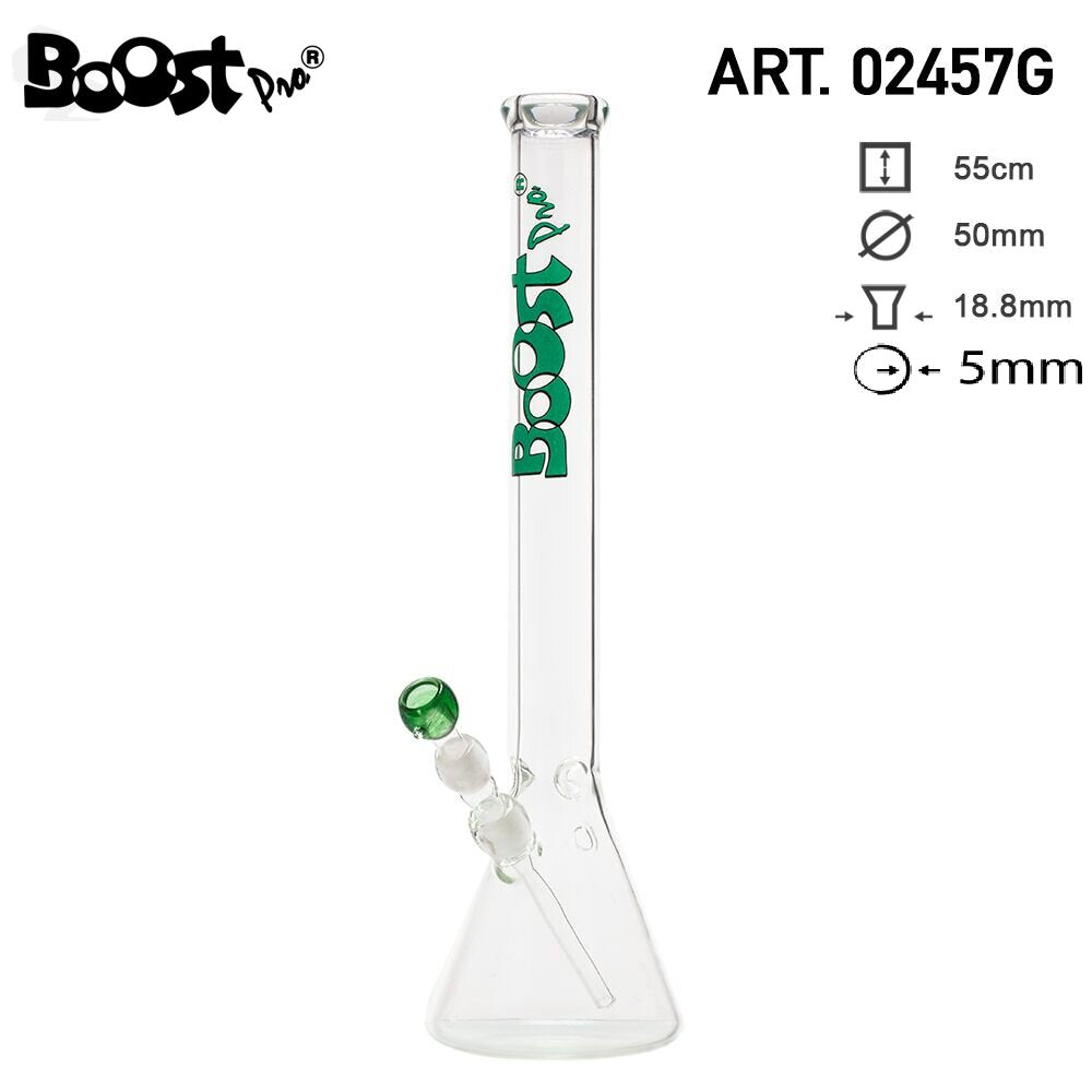 Boost Pro Beaker Glass Bong H:55cm Ø:50mm WT:5mm