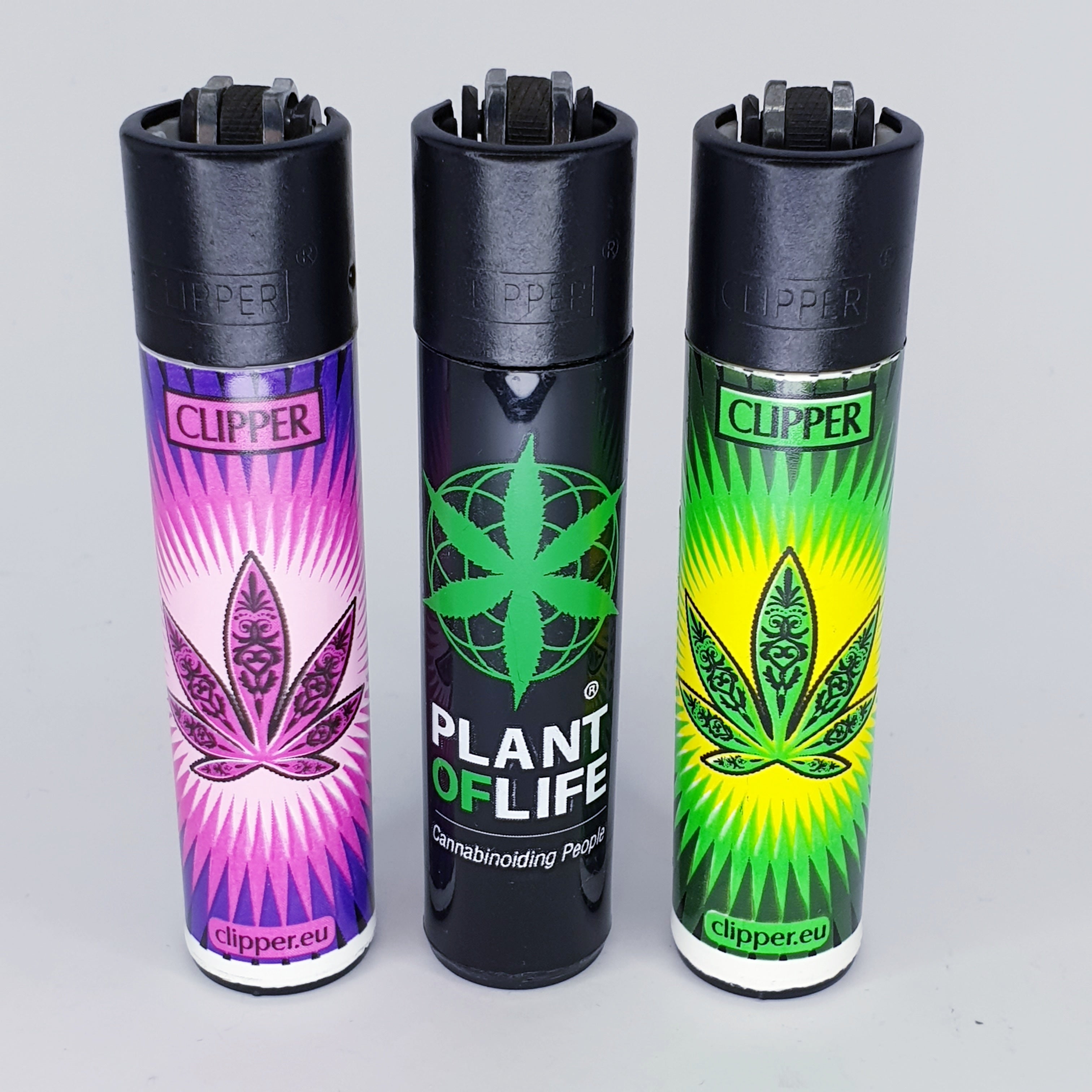 Clipper Feuerzeuge Marijuana leaves