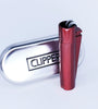 Clipper Rot Metallfeuerzeuge + Geschenkbox