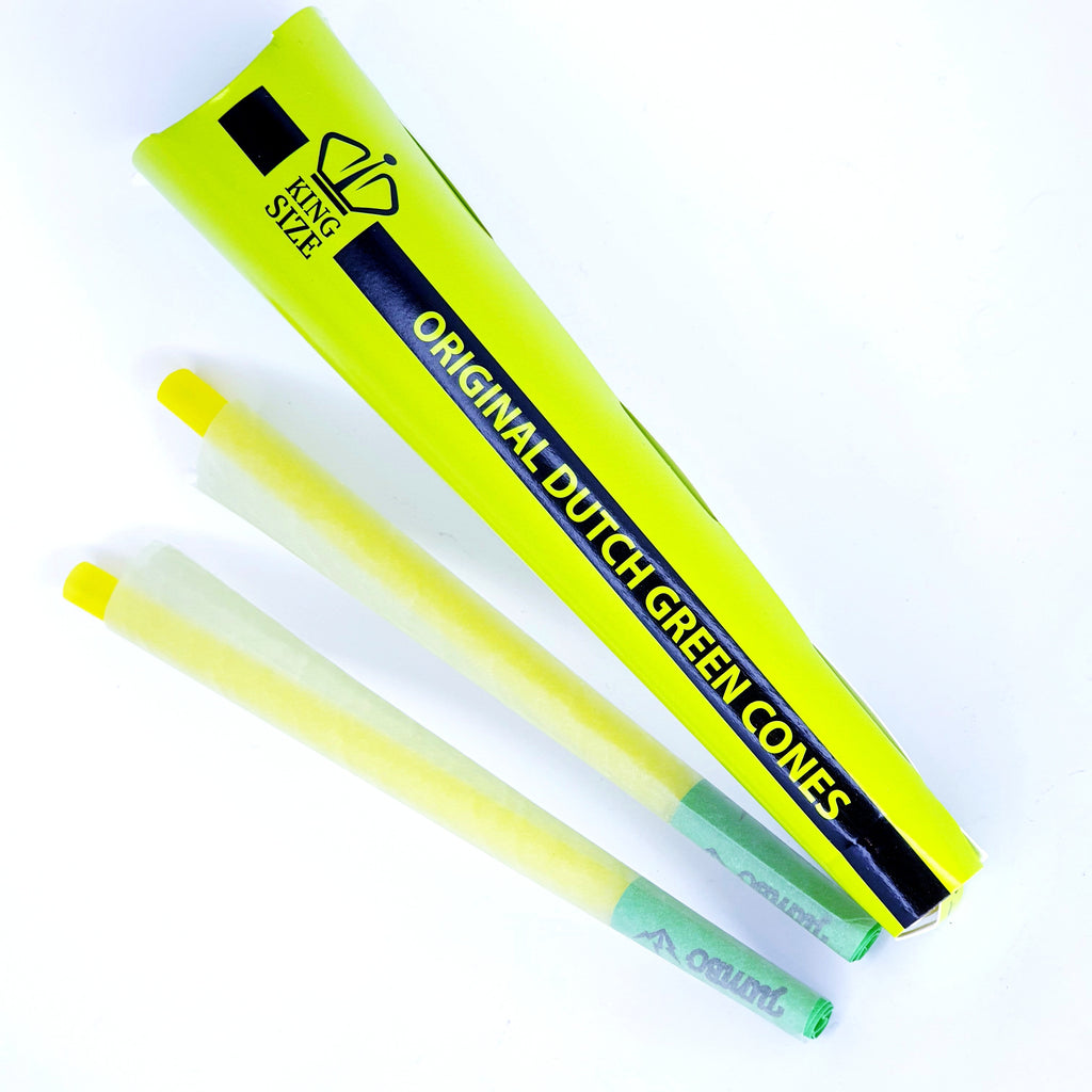 Jumbo King Size Green Cones 3 Cones Per Pack