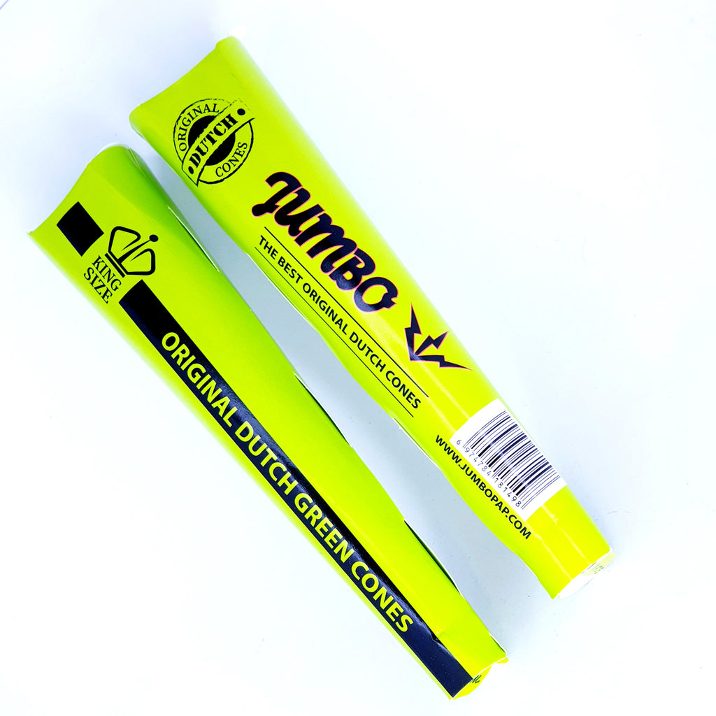 Jumbo King Size Green Cones 3 Cones Per Pack