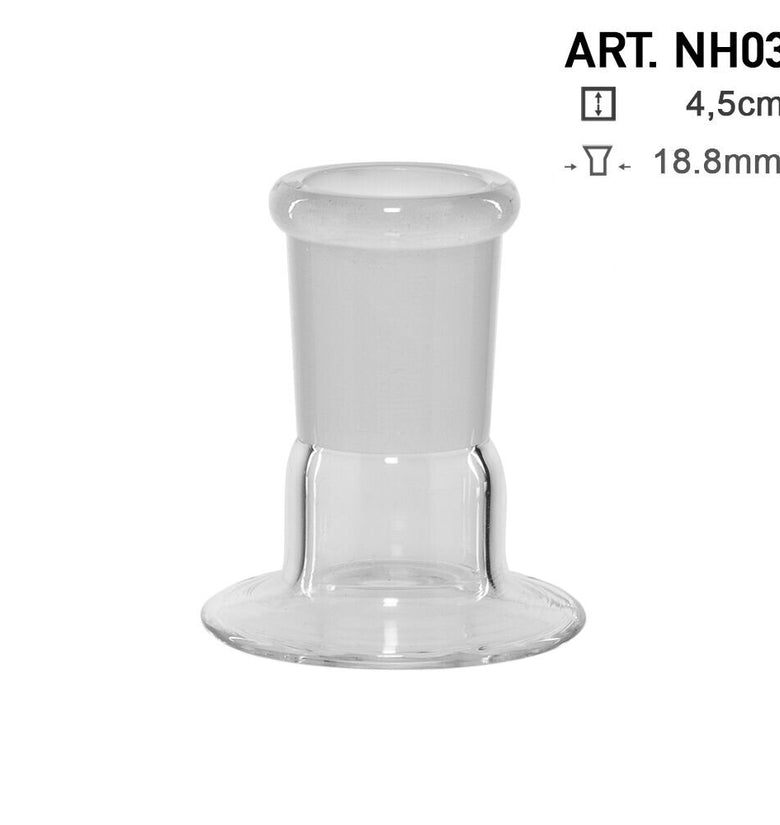 Stand Slide Holder - H:4,5cm Glass slide stand with 1 holder fits on any 18.8 mm male joint