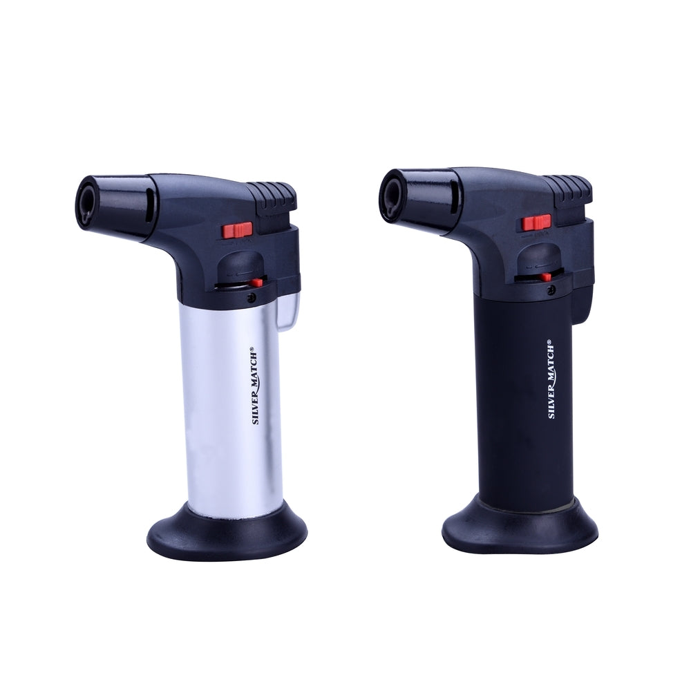 Silver Match | Torch with 3 different colors in display and each display contains 6 pcs