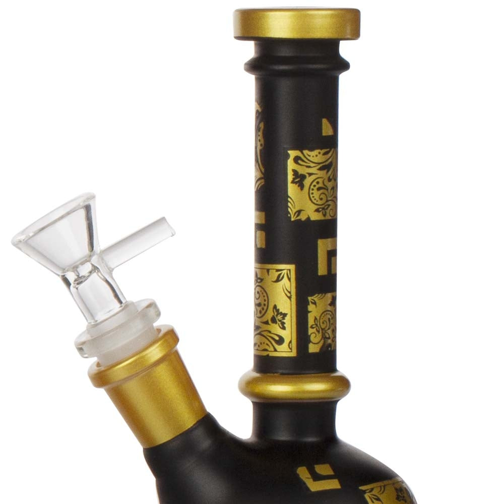 Amsterdam | Limited Edition Mixed Golden Round Base Bongs - H:22cm - SG:14.5mm