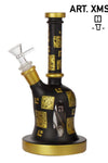 Amsterdam | Limited Edition Mixed Golden Round Base Bongs - H:22cm - SG:14.5mm