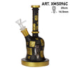 Amsterdam | Limited Edition Mixed Golden Round Base Bongs - H:22cm - SG:14.5mm