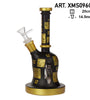 Amsterdam | Limited Edition Mixed Golden Round Base Bongs - H:22cm - SG:14.5mm