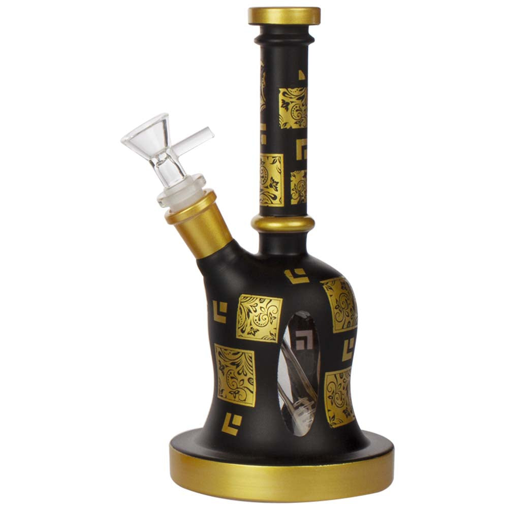 Amsterdam | Limited Edition Mixed Golden Round Base Bongs - H:22cm - SG:14.5mm