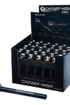 Champ High Pool Glass Black Pipes