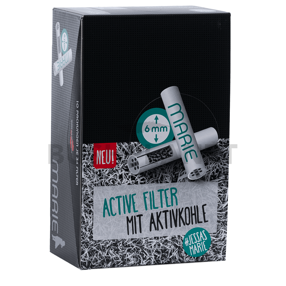 Marie Slim Aktivkohlefilter 6mm/34 st