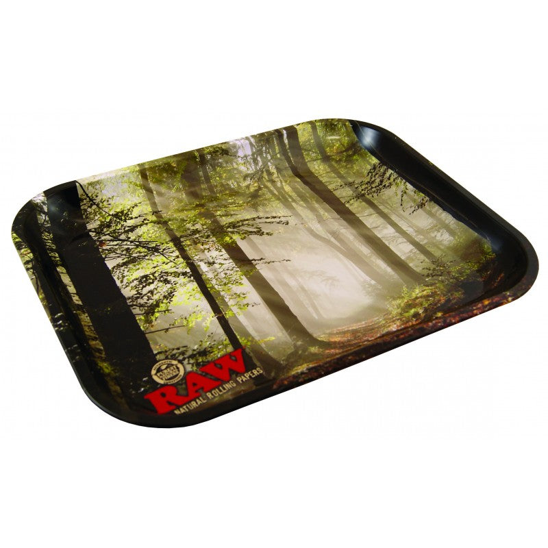RAW METAL TRAY MEDIUM FOREST 27,5X33CM