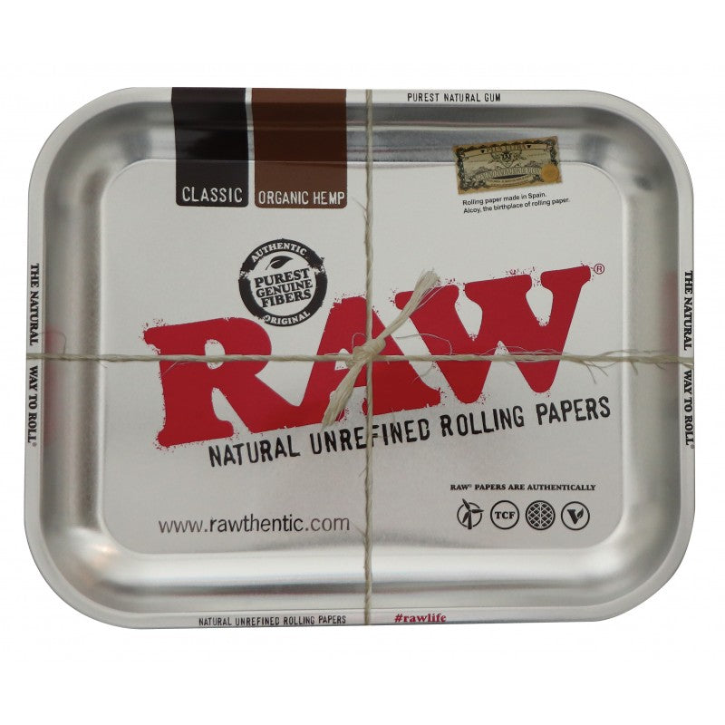 RAW METAL TRAY MEDIUM METALLIC 27,5X33CM