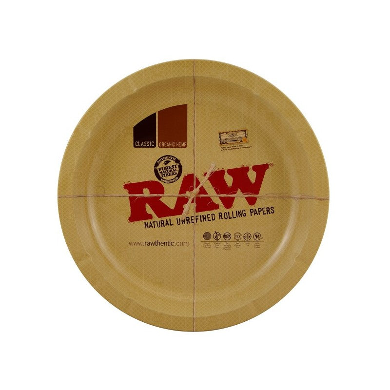 RAW METAL TRAY ROUND