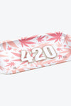 V-SYNDICATE 420 PINK ROLLING TRAY 27X16CM