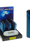 Clipper Deep Blue Metal Lighters + Giftbox