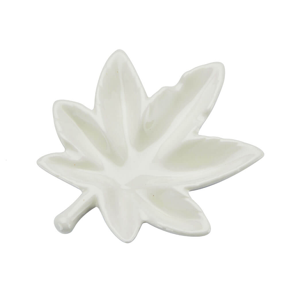 Champ High Leaf Glass Ashtrays