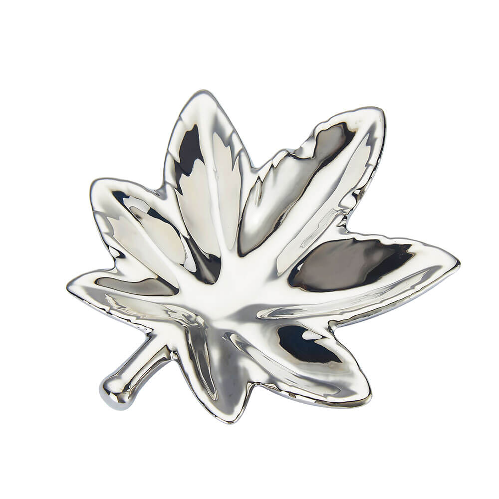 Champ High Leaf Glass Ashtrays