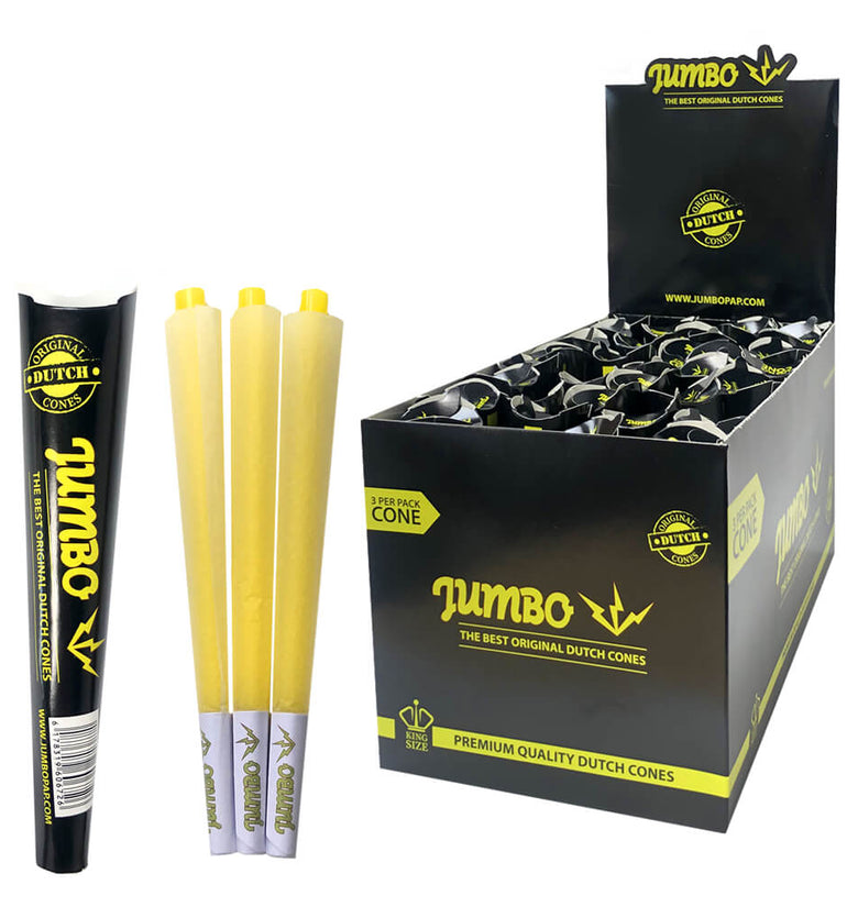 umbo King Size Black Cones 3 Cones Per Pack