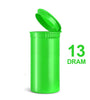 Poptop Green Plastic Container Small 13 Dram – 35mm