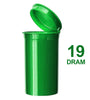 Poptop Green Plastic Container Medium 19 Dram – 40mm