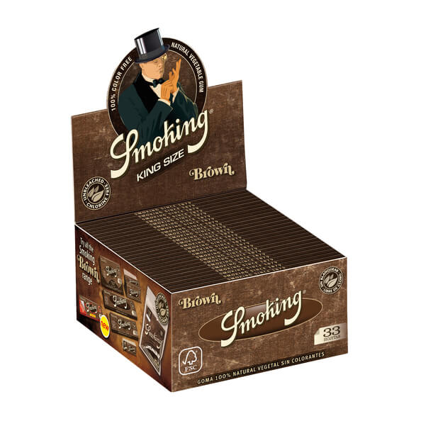 Smoking Brown kingsize slim rolling papers